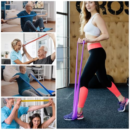 Pull Up Assistance Bands Set 6 Pcs, Resistance Workout Exercise Bands for Men & Women, Muscle Training, Physical Therapy, Working Out, Body Stretching