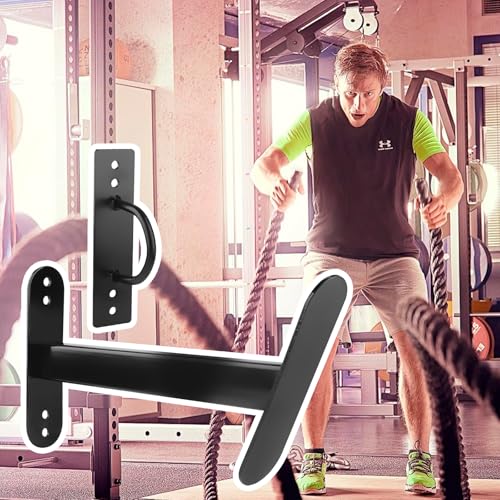 Battle Rope Hanger Anchor Strap Kit Battle Rope Storage Rack Battle Rope Fastening Hook Wall Mount Exercise Rope Organiser Home Gym or Commercial Gym