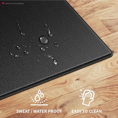 Bike Trainer Mat Compatible with Peloton Bike, for Treadmill & Row, THK 6mm, Under Mat Protect Hardwood Floor Carpet, Trainer Accessory for Indoor Stationary Exercise Bicycle - size: 24x48", style: Logo Style