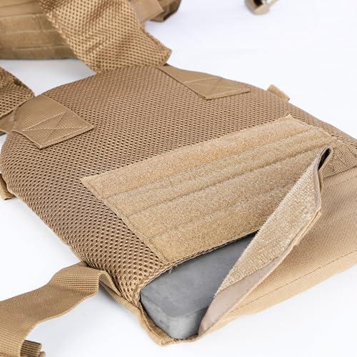 Greencity Weight Vest Adjustable Strength and Endurance Training, Tactical Vest Quick Release with Molle System, Fitness Workouts, Running