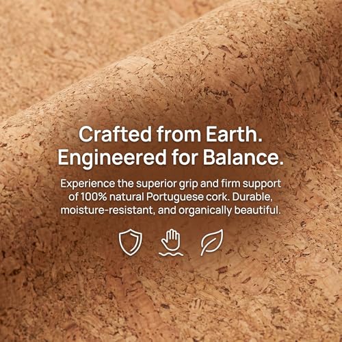Cork Yoga Blocks,Natural Cork Soft Non-Slip Yoga Blocks for Women| Men