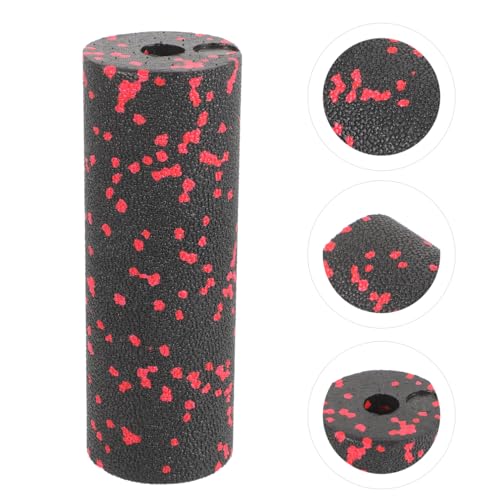 Portable Yoga Column Massager Hard Foam Roller for Muscle Release Red