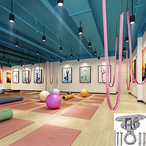 Stainless Steel 304 Heavy Duty Hanger 180°360° Swing 1200 LB Mounting Auger Installation Guide Playground Porch Swing Sandbag Yoga Hammock Stand Wooden Indoor-Outdoor