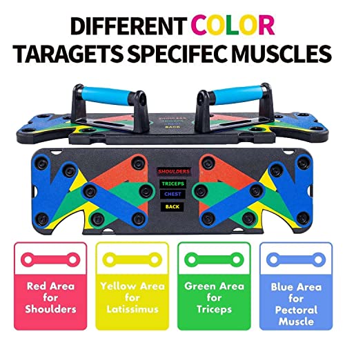 Resistance Bands with 9 in 1 push up Board Multi Function Exercise Equipment