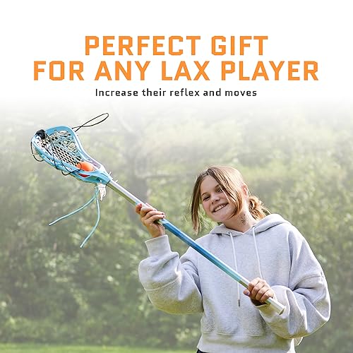 ACELETIQS Lacrosse Rebounder Training Ball with String – Solo Practice Lax Ball for Passing, Catching, Stick Work & Compatible with All Lacrosse Sticks – Ideal Trainer for All Ages and Skill Levels