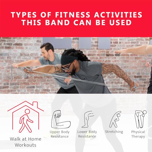 Workout Bands 7 Ring Adjustable Resistance Bands for Working Out Home Workout Walking Exercise Workout Bands Fitness Program Exercise Bands Stretch Bands for Recovery