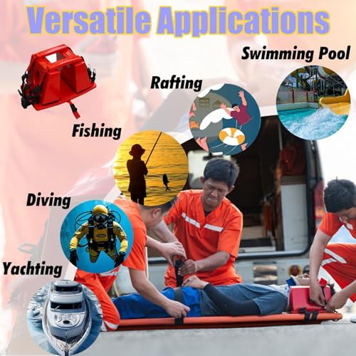Foldable Spine Stretcher Board - Water-Resistant Patient Backboard with Head Imlizer & Cervical Collar for Emerncy, First Aid, Mcal Transport & Safe Patient Handling - color: Head+backboard Immobilizer