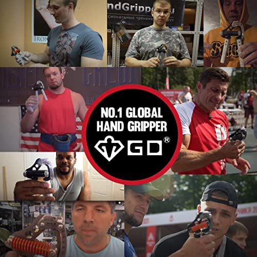 GD Grip Strength Trainer (Premium Adjustable Grip Strengthener for Forearm Training) Wrist and Forearm Strengthener
