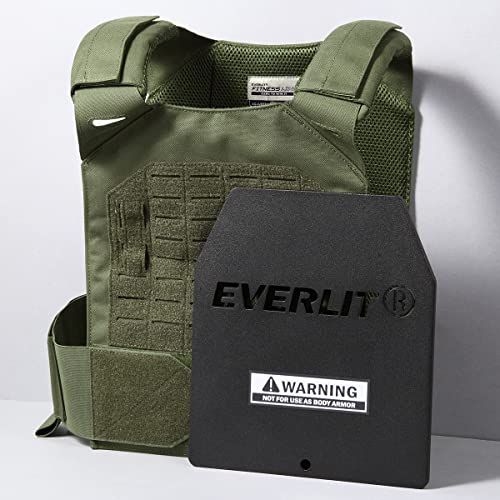 EVERLIT Adjustable Weighted Vest 14 Lbs/ 20 Lbs, Weight Included, for Body Weight Training Fitness Workout Running for Men Women - color: Black, style: 18 Lbs