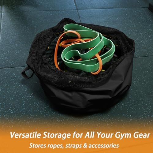 J Bryant Extra Large Battle Rope Storage Bag – Heavy-Duty Carry Sack for Training Ropes, Jump Ropes & Gym Accessories