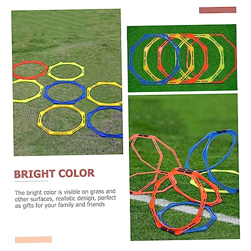 Kisangel Football Training Circle Football for Training Fitness Hexagon Soccer Sports Cones Football