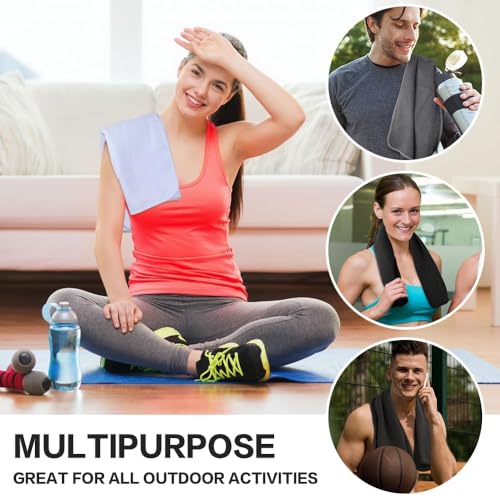 Gym Towels - Absorbent Wicking Workout Towels, Quick Dry & Compact, Ideal for Yoga, Fitness, Treadmill or Indoor Bike