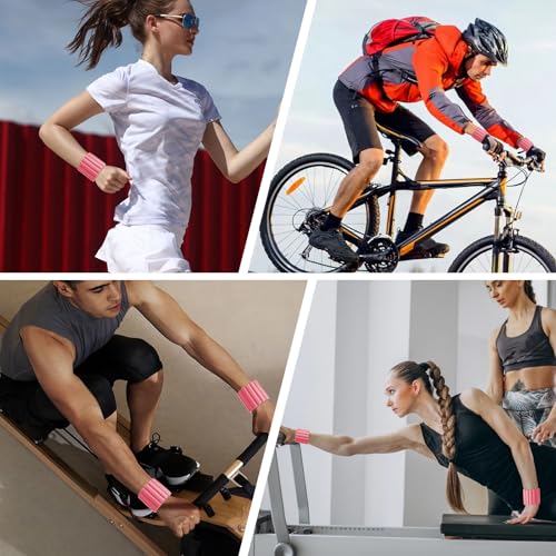 Li Fitness Wrist & Ankle Weights for Women & Men,Wearable Arm & Leg Weights Set of 2(1Lbs Each),Adjustable Magnetic Snap Ankle/Wrist Weights for Gym, Running, Swimming, Yoga & Pilates