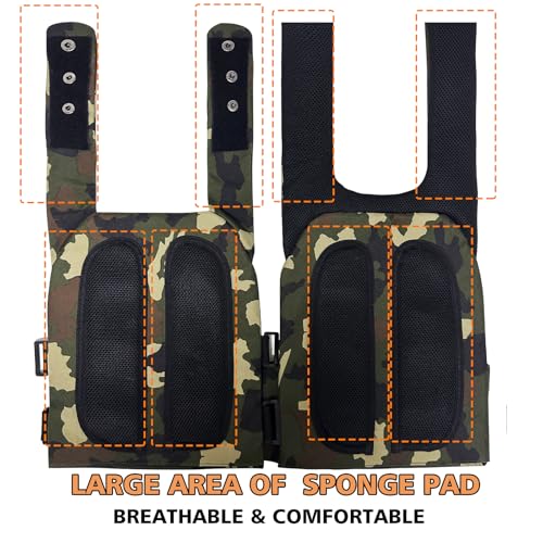 TPAID Tactical Weighted Vest 20LB, Adjustable Running Vest with Molle System