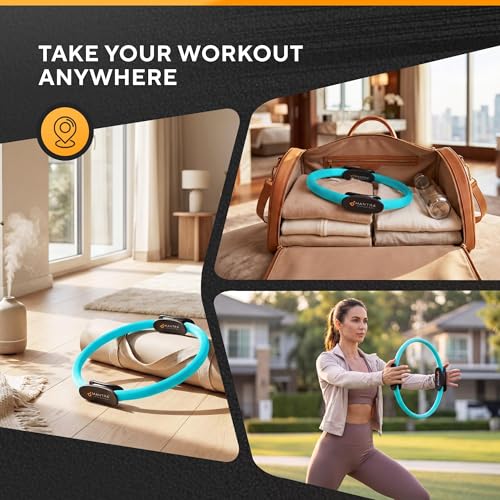 Pilates Ring Circle, Magic Circle Pilates Ring, Inner Thigh Exercise Equipment, Fitness Rings for Women, Thigh Master Inner Thigh Exerciser, Yoga Ring Pilates Equipment for Home Workouts