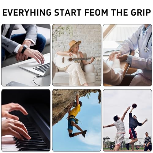 Grip Strength Trainer, Finger Strength Trainer for Grip Strength Training for Fingers, Wrists, and Hands for Home, Office, Gym, Climbing, Athletes, Musicians, and Therapy