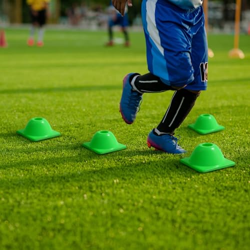 2" (15, 30 Pcs) Heavy Duty Agility Training Cones for Sports Agility Cones Indoor and Outdoor Games Mini Flexible PVC Cone for Soccer Basketball Coaching