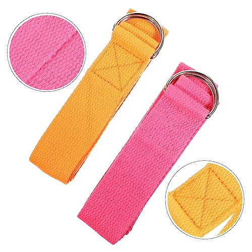 Happyyami 2pcs Yoga Stretching Belt Yoga Bands Resistance Straps Glute Bands Exercise Resistance Bands Training