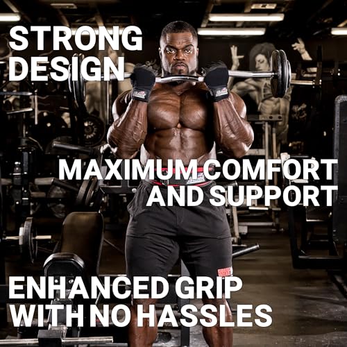 Schiek Sports 540 Platinum Lifting Gloves - Weightlifting Gloves with Wrist Wrap Support for Gym Workouts - size: Large