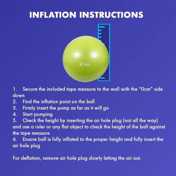 Inflatable Anti Burst Exercise Balls
