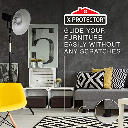 Felt Furniture Sliders Hardwood Floors X-PROTECTOR β 8 PCS 4 3/4 inch Furniture Sliders β Heavy Duty Felt Sliders Hard Surfaces β Move Your Furniture Easily & Safely! - size: 8 PCS 4 3/4 inch