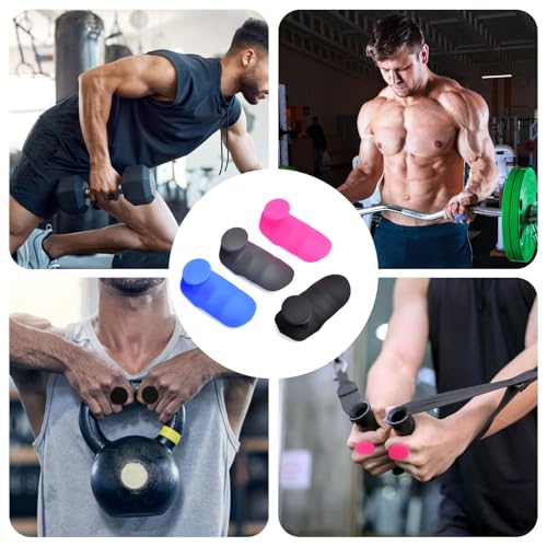 Anti-Slip Workout Grips - Widened and Thickened Rubber Hand Protector Ryptfit Grips for Weightlifting, Pull-ups, Gym for Men and Women, Silicone Gym Grip Pads, Soft, Pal
