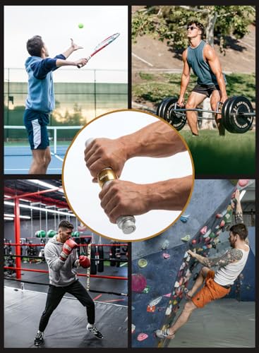 Grip Strength Trainer, Aluminum Alloy Forearm Strengthener Wrist Trainer with Adjustable Resistance Knob, Forearm Exerciser for Home Gym Sports Man Women Wrist Arm Builder