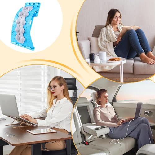 Lumbar Support Board, Back Stretcher, 4 Level Adjustable Lumbar Stretching Device for Scoliosis, Home Back Massager, for Shoulder Neck Spinal Workout Board Yoga Home Gym Sleeping Sitting Slouching