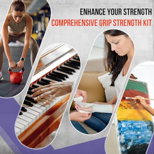 Grip Strength Trainer Kit, Forearm Strengthener & Hand Grip Strengthener - size: 10PCS