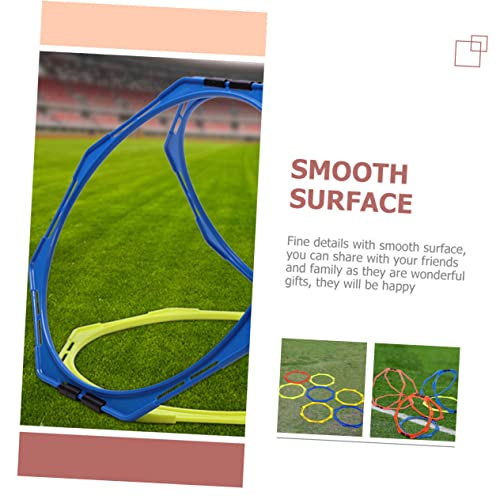 KICHOUSE Agility Rings Training Set 4-Piece Soccer Agility Circles Footwork Training Kit Sports Equipment Pp Material Bright