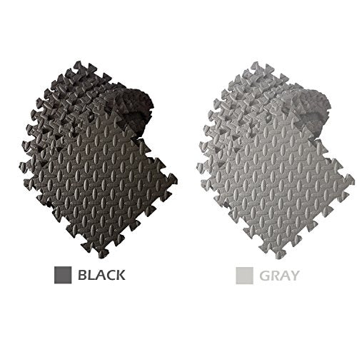 Puzzle Exercise Mat with EVA Foam Interlocking Tiles - Interlocking Floor Mats for Gym Equipment - Ideal for Home Gym, Aerobic, Yoga and Pilates
