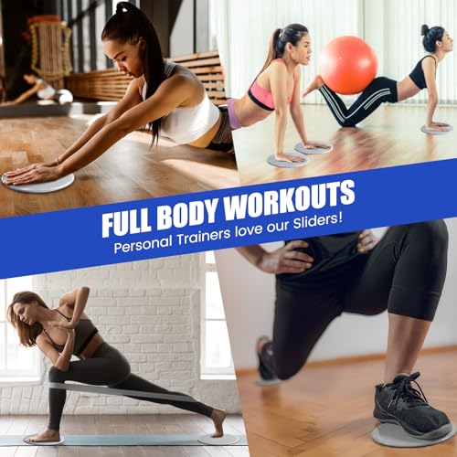 30 Pcs Core Sliders and Resistance Bands Exercise Glider Discs Gifts 40 Lbs Resistance Loop Exercise Bands for Group Training Classes Fitness Slider Workout