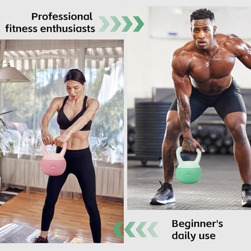 Soft Kettlebell for Women, Home Gym Weights, Available in 4kg, 6kg, 8kg for Yoga, Pilates & Full-Body Training - color: 4 KG