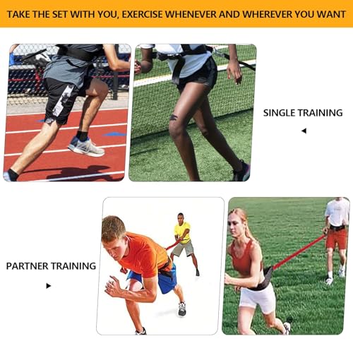 80lb Speed Training Equipment, Resistance Band Exercising Set - size: 6.6ft