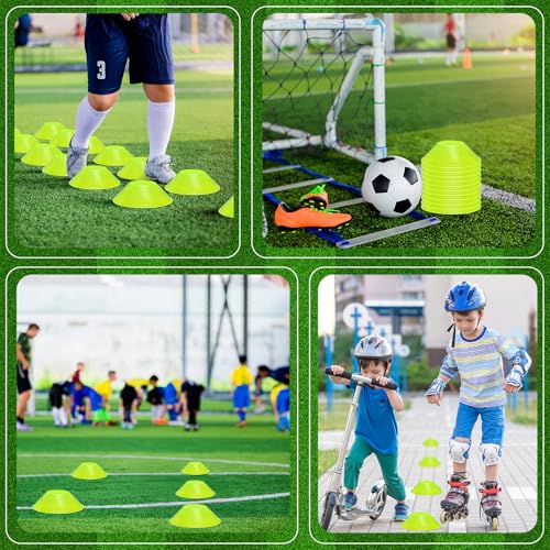 12 Pcs Mini Soccer Cones for Sport Agility Disc Cones Soccer Training for Agility Drills Sports Football