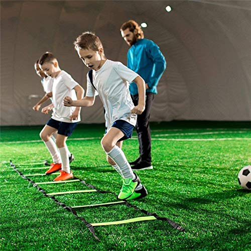 Pro Agility Ladder Agility Training Ladder Speed Flat Rung, Speed Agility Ladder with Carrying Bag for Soccer Football Training - Multi Choice: 8, 12 Rung