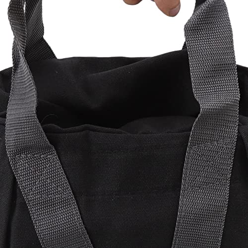 Adjustable Training Sandbag with Silicone Grip Handles for Home Gym Fitness, for Strength Conditioning, 12oz Canvas Weightlifting Sandbag