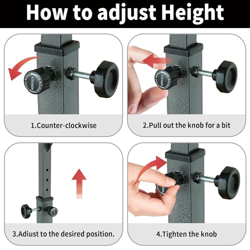 Adjustable Height Dip Bar Station, Heavy Duty Dip Station for Home Gym,Multi-function Dip Station Pull Up Bar Full Body Strength Training Workout Fitness Equipment for Tricep Dips - color: Dip Station