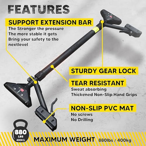 Pull Up Bar/Chin up bar Upper Body Workout Bar, Super load-bearing: Dual Security Locking, Two-way Support