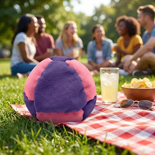 2.56 Inches Hacky Footbag Sacks For Adults Style Kick Bag Soccer Footbags Hacky Durable Fleece Juggling Balls Sack Fly Soft Foot Bag Indoor & Outdoor Play Party Favors Coordination Training A