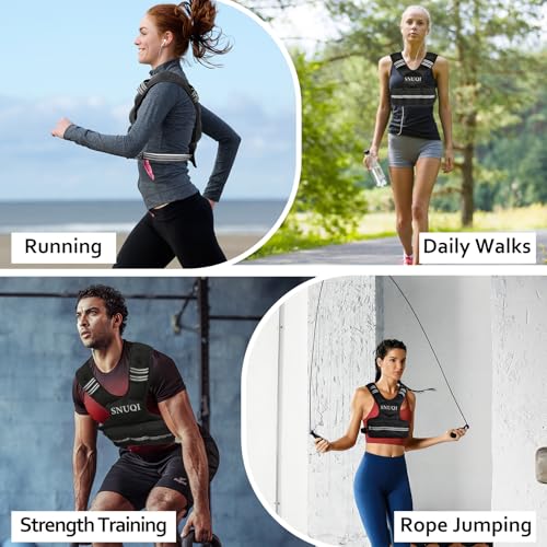 Adjustable Weighted Vest for Men and Women 4-10lbs/9-18lbs/20-32lbs Weighted Vest with 6 Ironsand Weights for Home Workouts Adjustable Body Weight Vest Exercise Set for Cardio and Strength Training - size: 9-18 lb.