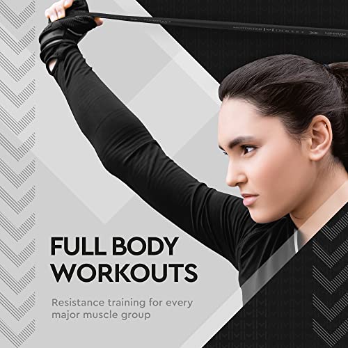 Set of 3 Resistance Bands with Travel Bag for Working Out | Heavy Duty Rubber Bands for Weightlifting and Stretching | Set of 3 (15-20lbs, 20-40lbs, 40-60lbs)