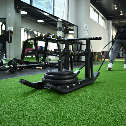 Yescom Sports Sled Strips Turf Gym Turf Flooring for Weight Sled Push Gym - size: 0.8"H-3'x33'(100Sq.Ft)