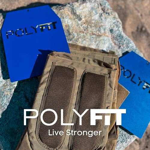 Polyfit Weight Vest Plates - Weighted Plates for Strength Training Vests - color: 9 LB (Black) Pair