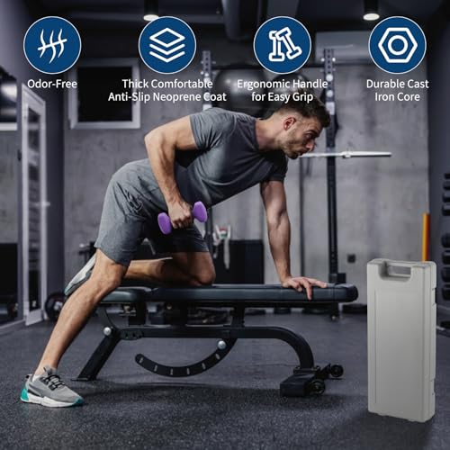 Dumbbell Hand Weights for Women, Neoprene Hexagon Non-Slip Weights Dumbbell Set for Home Gym - size: 2+3+5 LBS