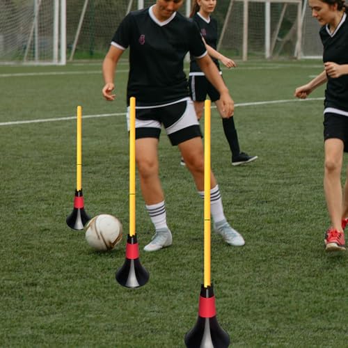 TNZMART Multifunctional Hurdles Agility Poles Basketball Practice Cones for Sports Soccer Football Training