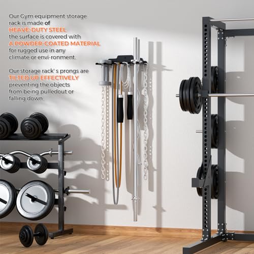 XZHXFX Barbell Wall Holder,Barbell wall Mount Hanger, - color: Black 6 hooks