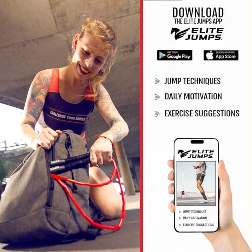 Freestyle Beaded Jump Rope for Cardio Training - Workout Jump Rope with Unbreakable Long Handles and Shatterproof Beads - Designed for Beginners or Pros - Ideal Fitness