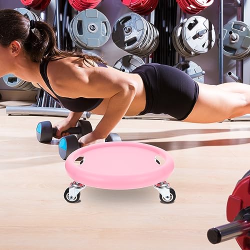 INOOMP Exercise Wheel Disc Core Coaster Abdominal Fitness Sliders Workout Plate Waist Strength Trainer Wheel Roller Disc Ab Training Machine Equipment with Knee Mat for Home Gym
