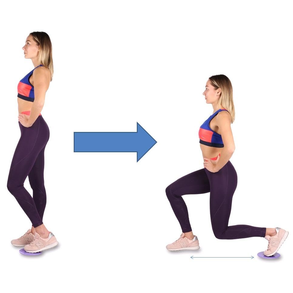DRUNA Core Sliders for Exercise Dual-Sided Gliding Discs for Abs, Full Body Workout, Home Gym, Pilates, and Yoga Smooth on Carpet & Hard Floors Compact & Portable Fitness Sliders